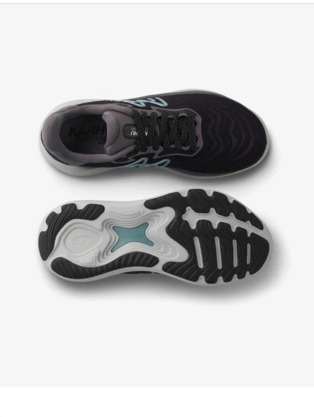 Karhu Women's Ikoni 3.0 Running Shoe - Black & Stone Blue - Picture 5 of 12